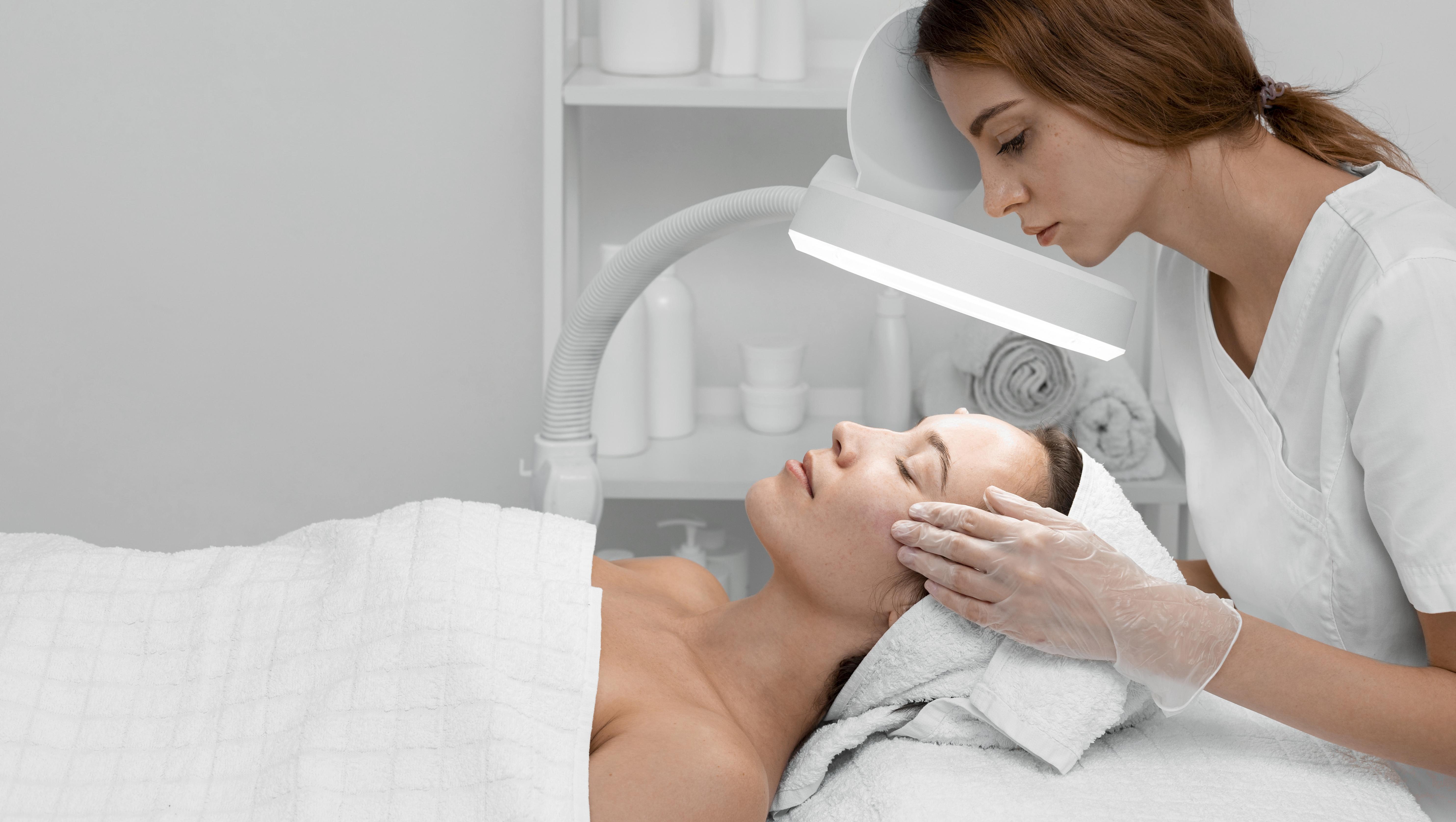 Woman Beauty Salon Face Treatment