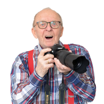 meneer met camera